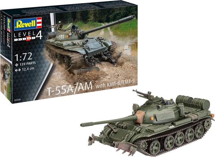 Image du produit Revell T-55A/AM avec KMT-6/EMT-5