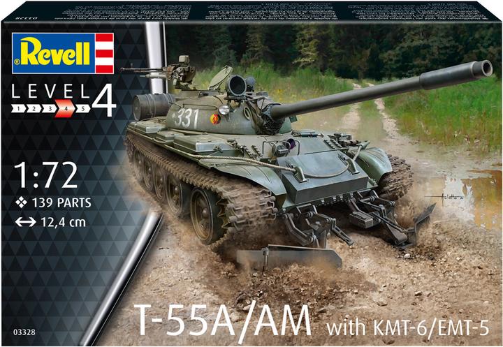 Actual product image Revell T-55A/AM with KMT-6/EMT-5