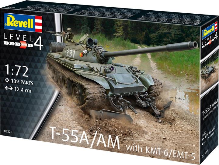 Actual product image Revell T-55A/AM with KMT-6/EMT-5