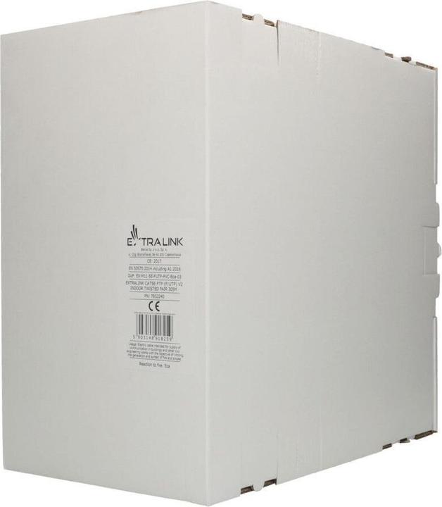 Actual product image Extralink CAT5E FTP (F/UTP) Wewnętrzny | Kabel sieciowy skrętka | 305M (F/UTP, CAT5e, 305 m)