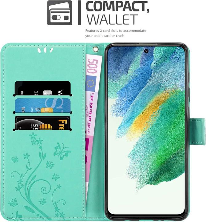 Image du produit Cadorabo Coque pour Samsung Galaxy S21 FE pour Fleur Book (Samsung Galaxy S21 FE)