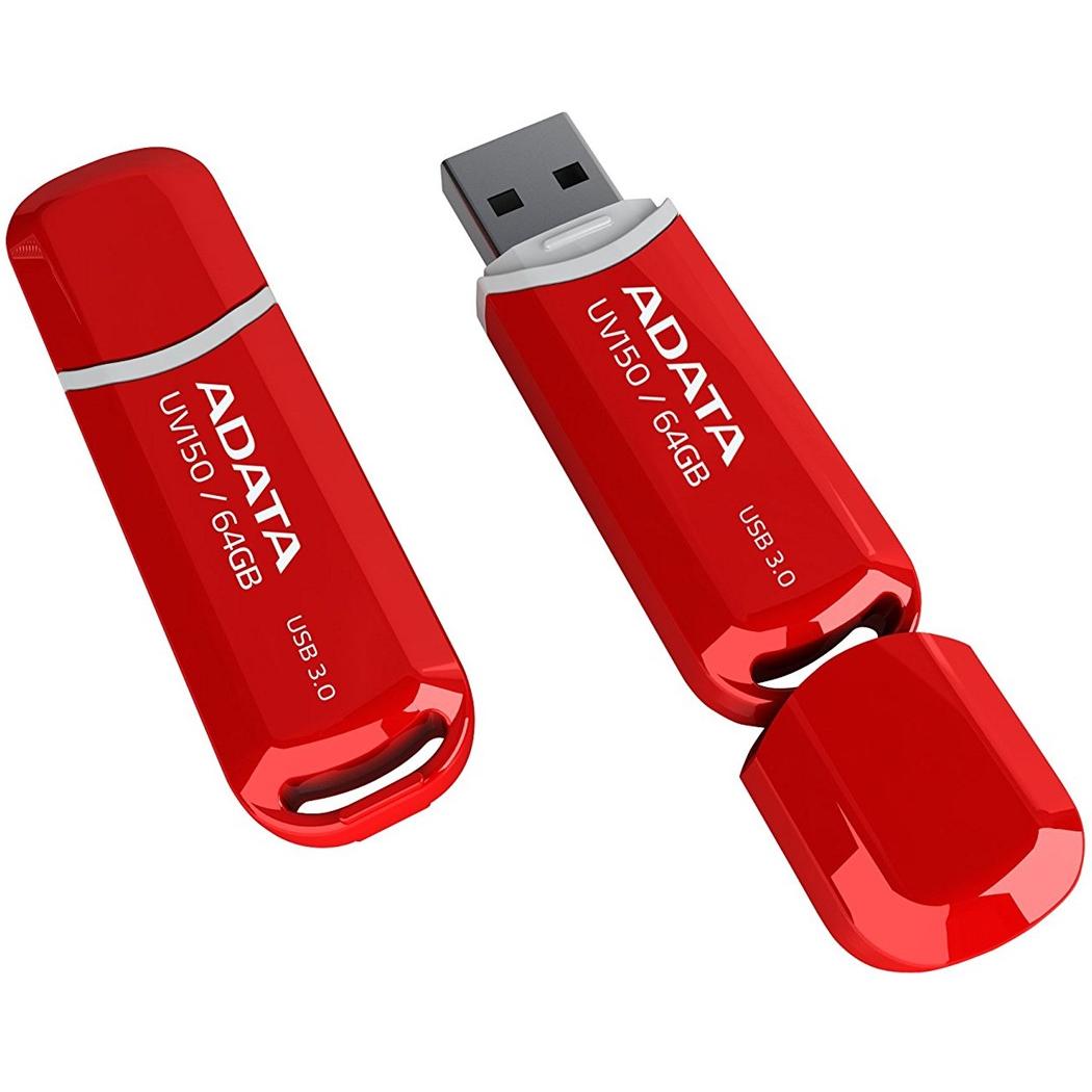 Thumbnail - Adata DashDrive UV150 (64 GB, USB-A, USB 3.0), USB Stick, Rot
