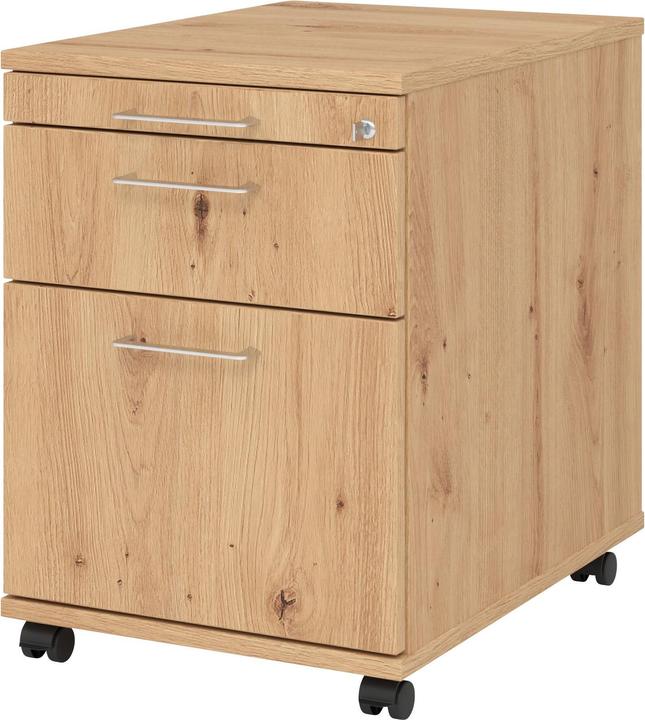 Produktbild Hammerbacher Rollcontainer 58cm,1Schub,1HR,Schl.BS Asteich (42.80 x 58 x 59 cm)