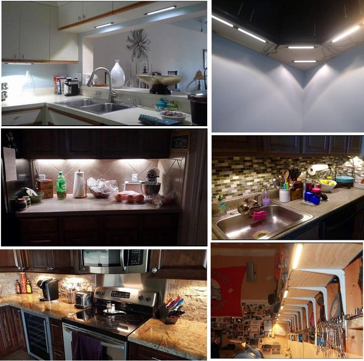 Produktbild Aiboo 6er-Set LED-Unterbauleuchte mit Schalter (1800 lm)