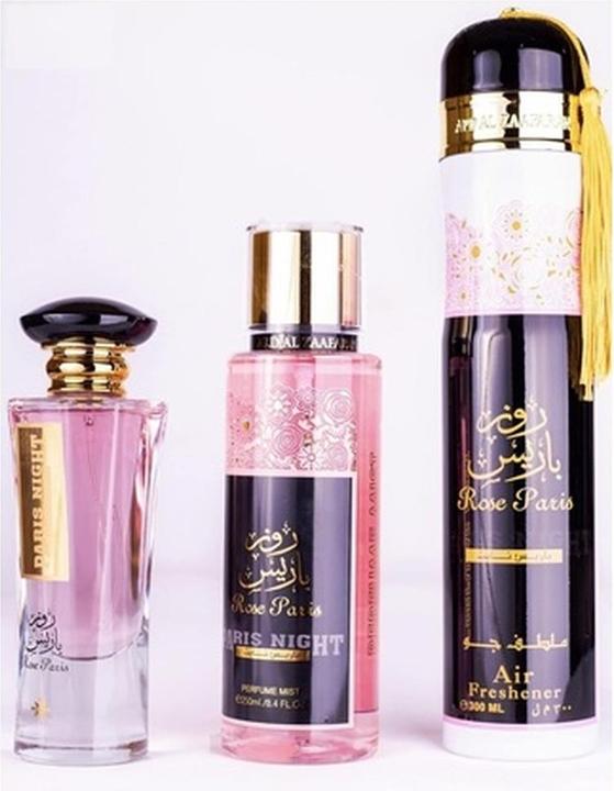 Actual product image Lattafa Gift Set Rose Paris Night (Perfume set)