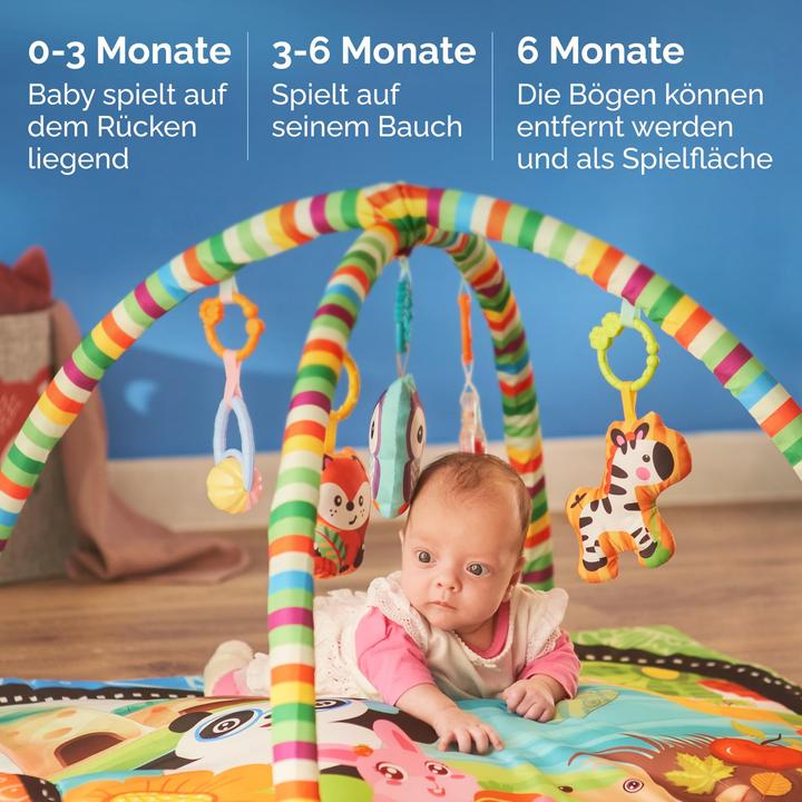 Produktbild Activity Board Spielmatte für Neugeborene - Interaktive Spielmatte mit Spielzeug