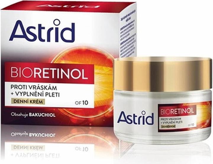 Actual product image Astrid Bioretinol OF10 Day Anti-Wrinkle Day Cream 50 ml (50 ml, Day cream, Up to SPF 10)