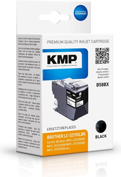 Produktbild KMP B58BX Tintenpatrone komp. mit Brother LC-3219XLBK (BK)