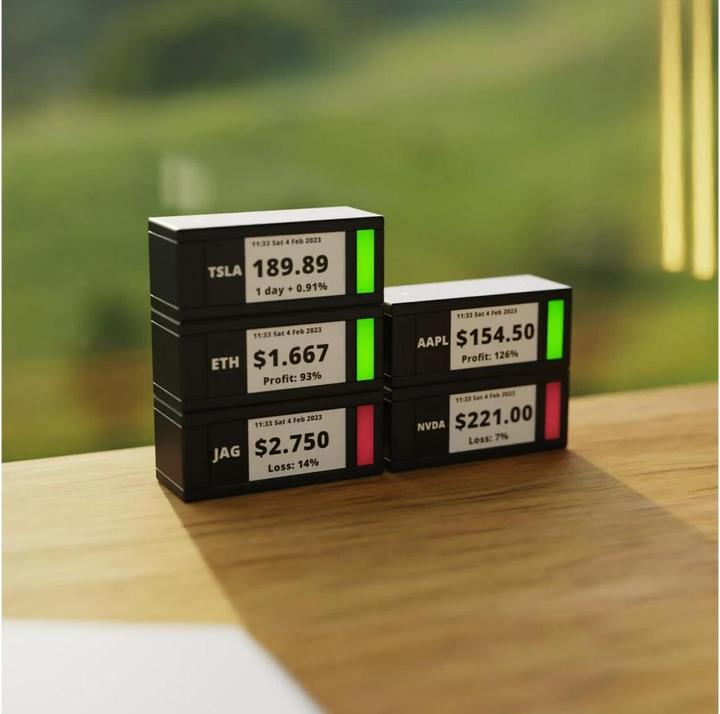 Actual product image TickrMeter Smart display stock ticker