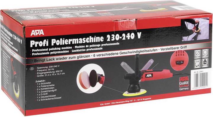 Actual product image APA Battery polisher professional 230V Ø 150mm (650 W)