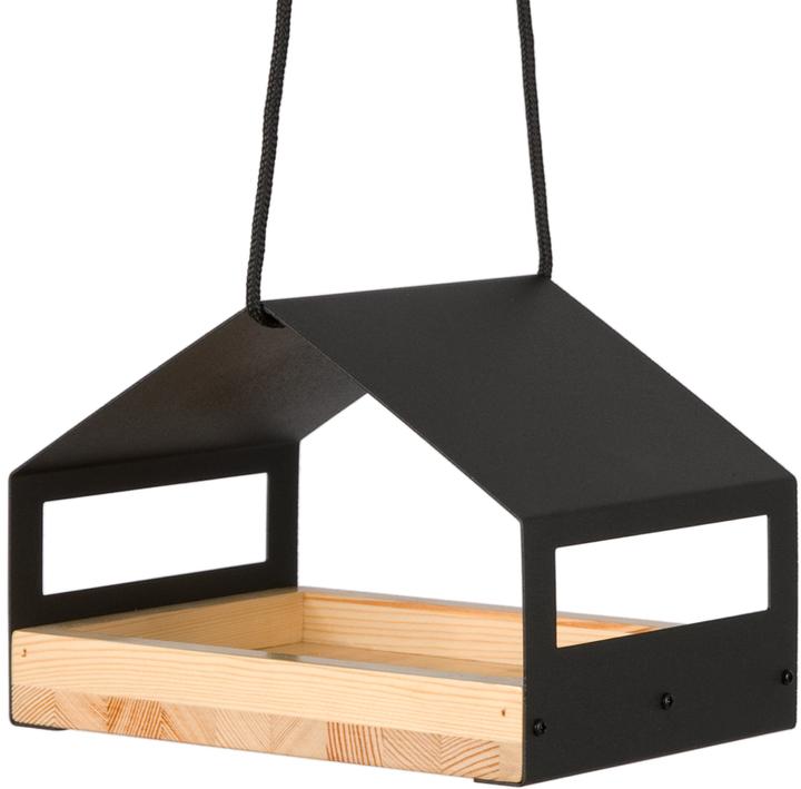 Produktbild Wondermake Design-Vogelfutterhaus "cibarium3", Edelstahl/Kiefer