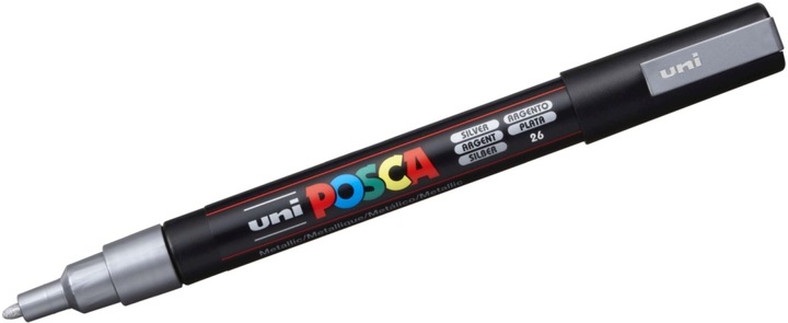 Actual product image Posca Marker PC-3M round tip (Silver, 1.30 mm, 1 x)