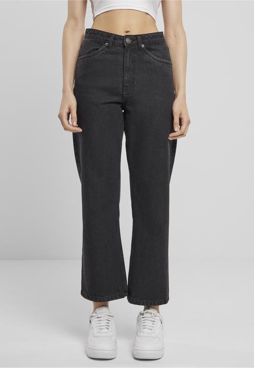 Produktbild Urban Classics Ladies Cropped Straight Leg Denim Pants - 139979 (28)