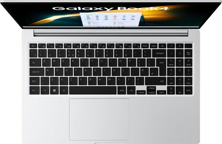 Actual product image Samsung Galaxy Book4 - 15.6 inch i5-120U 16 GB 512 GB W11H Platinum Silver (15.60", Intel Core 5 120U, 16 GB, 512 GB, DE)