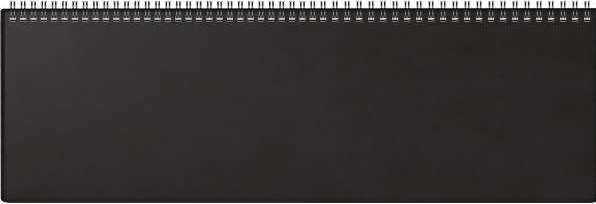 Produktbild Rido Schreibtischquerkalender Futura 5 42x13,7cm Kunststoff schwarz 2024 (Harter Einband)
