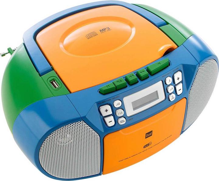 Actual product image Dual DAB-P 210 Boombox Cassette Radio DAB+, FM CD, Cassette, AUX Coloured (FM, AM, DAB+)