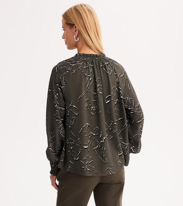 Produktbild Anne Weyburn Geblümte Bluse mit langen Ärmeln & V-Ausschnitt (L)