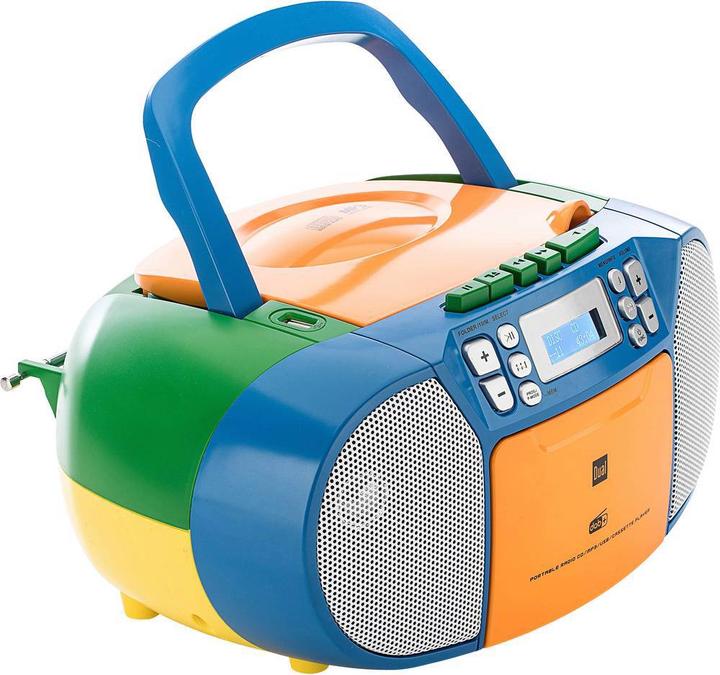 Actual product image Dual DAB-P 210 Boombox Cassette Radio DAB+, FM CD, Cassette, AUX Coloured (FM, AM, DAB+)