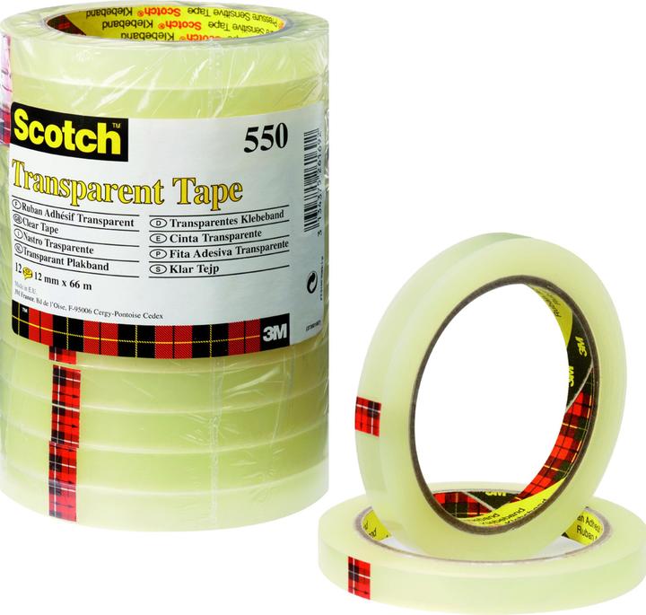 Produktbild 3M Klebeband 19 mm x 66 m, Transparent (19 mm)