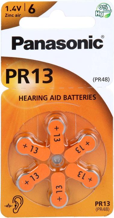 Produktbild Panasonic Batterie f. Hörgeräte PR 13, 6 St (6 Stk., 13)