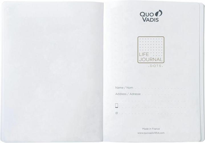 Actual product image Quo Vadis Notebook Life Journal 21 Dot (15 x 21 cm, Dotted, Hardcover)