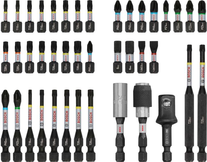 Image du produit Bosch Professional Zubehör PRO Impact Schrauberbit-Set (Clé Allen)