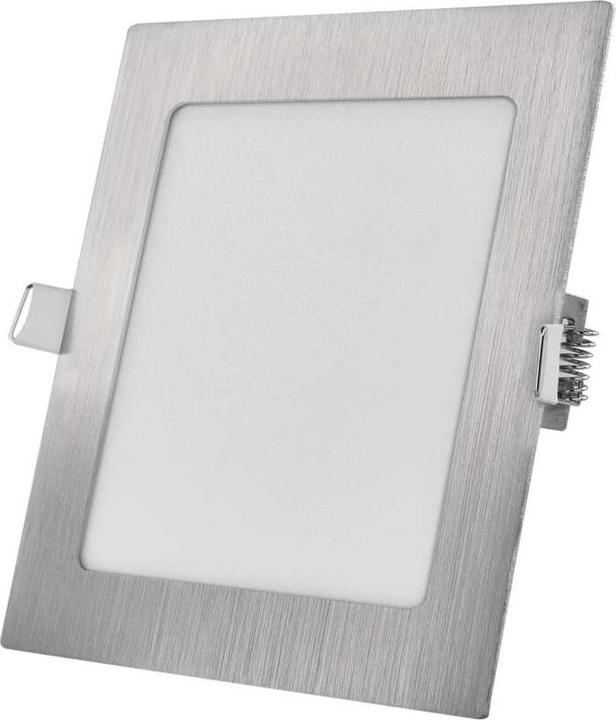 Produktbild Emos LED-Einbauleuchte NEXXO, quadratisch, silber, 12,5W, mit Change CCT (1050 lm)
