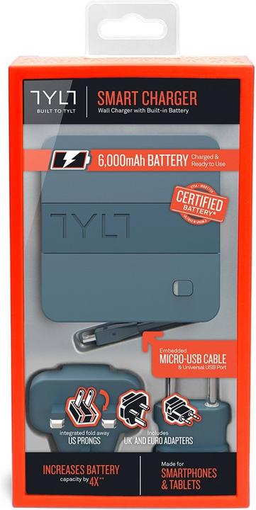 Actual product image Tylt Energi 6K, Powerbank (6000mAh), microUSB - gray (6000 mAh)