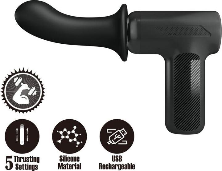 Pretty Love - Dj Doctor Massager 5 Einstellungen Schwarz