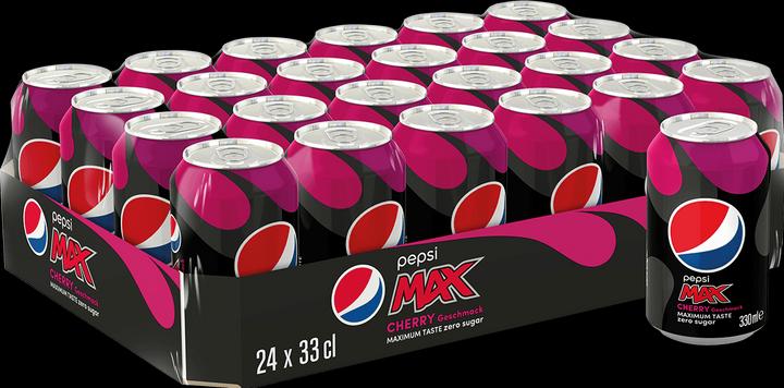 Actual product image Pepsi Max Cherry (24 x 33 cl)