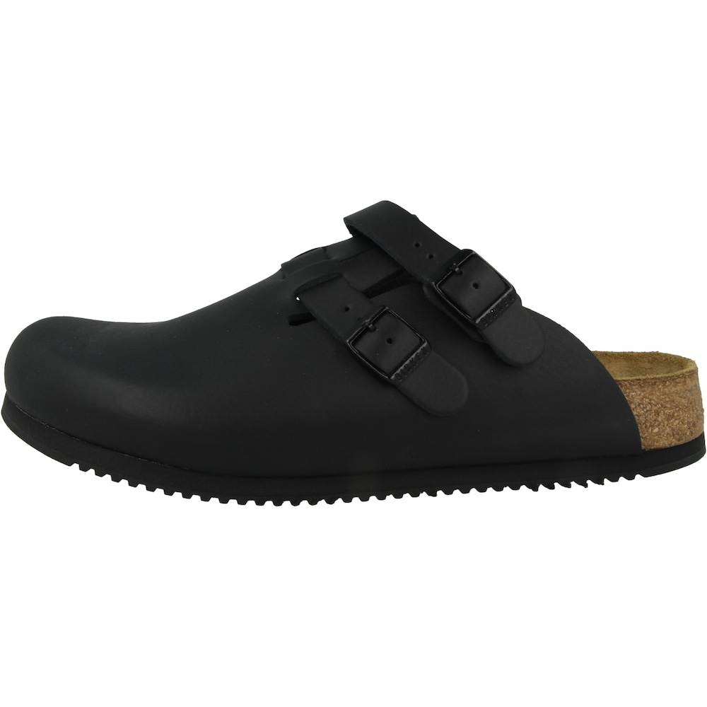 Birkenstock, Damen, Hausschuhe, Kay SL Naturleder normal, Schwarz, (46)