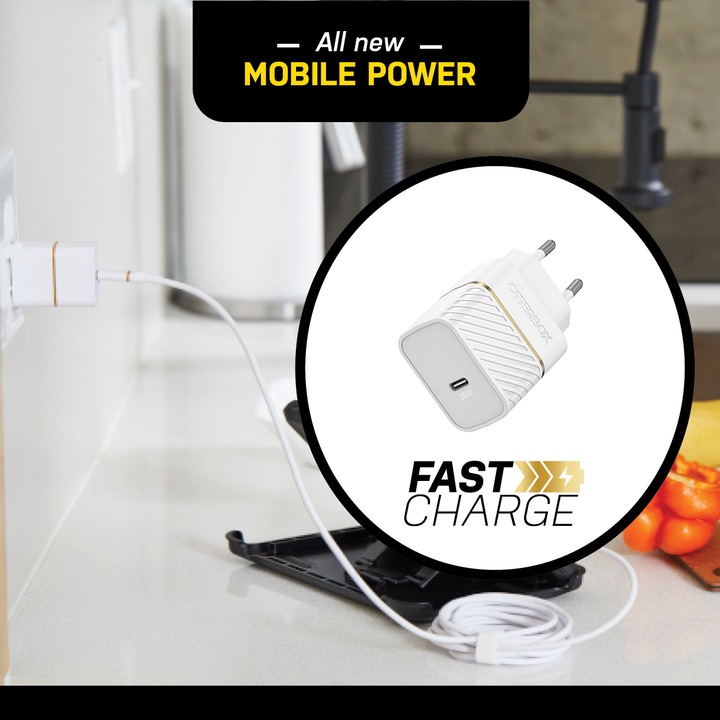 Actual product image OtterBox EU Fast Charge Wall Charger (20 W)