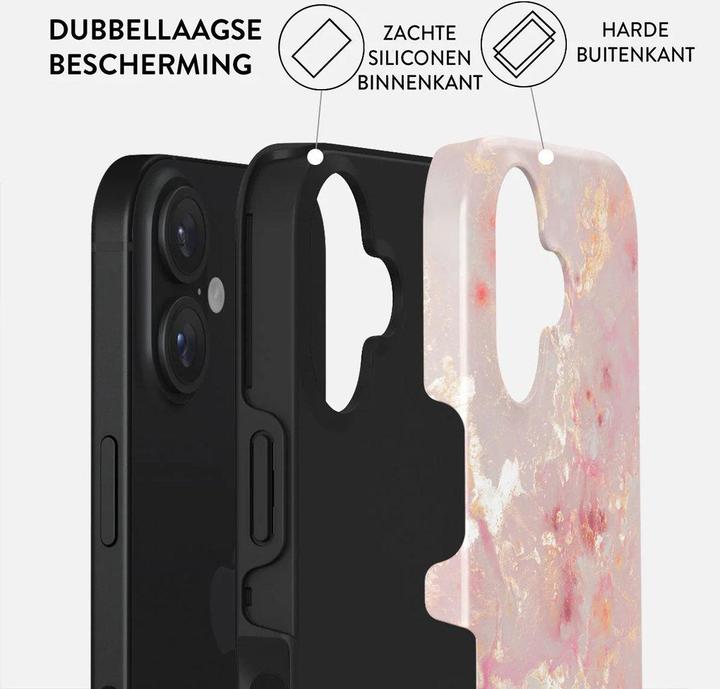 Actual product image Burga Tough Case Apple iPhone 16 - Golden Coral (Apple iPhone 16)
