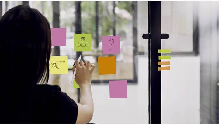 Produktbild Magnetoplan Haftnotiz Static Notes, 200x100 mm, 250 Stück sortiert