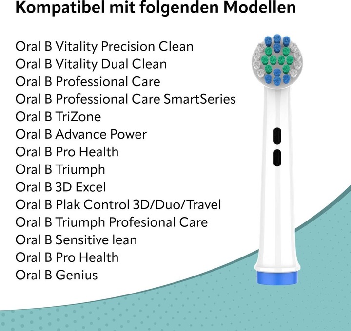 Actual product image Ora-Care Replacement brushes standard version compatible with Oral-B (8 x)