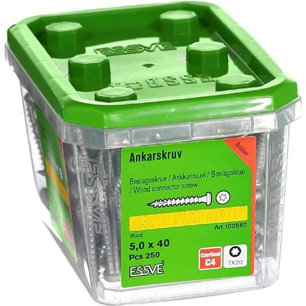 Thumbnail - Essve, Klebeband, 5,0X40 beslagsskrue CorrSeal - (250 stk.) (90 mm)