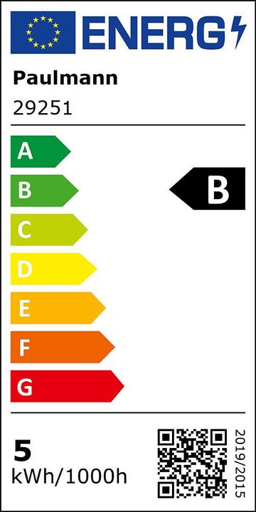 Energie-Label Paulmann AGL Eco-Line (E27, 4 W, 806 lm, 1 x, B)