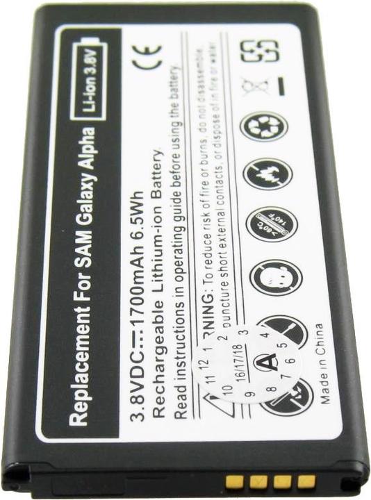 Actual product image AccuCell Akku Galaxy ALPHA EB-BG850G