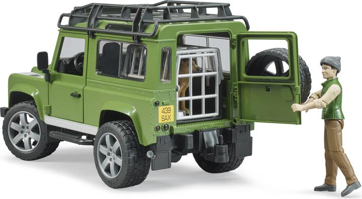Immagine prodotto Bruder Land Rover Defender Station Wagon con guardia forestale e cane