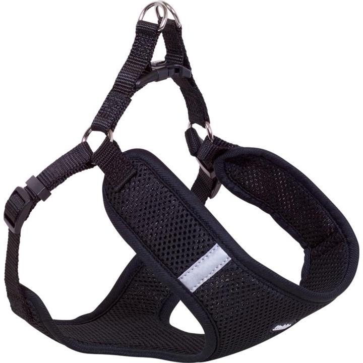 Nobby Imbracatura a rete Reflect S Nero 41-46cm (S, Cane, Generale), Collare + Guinzaglio