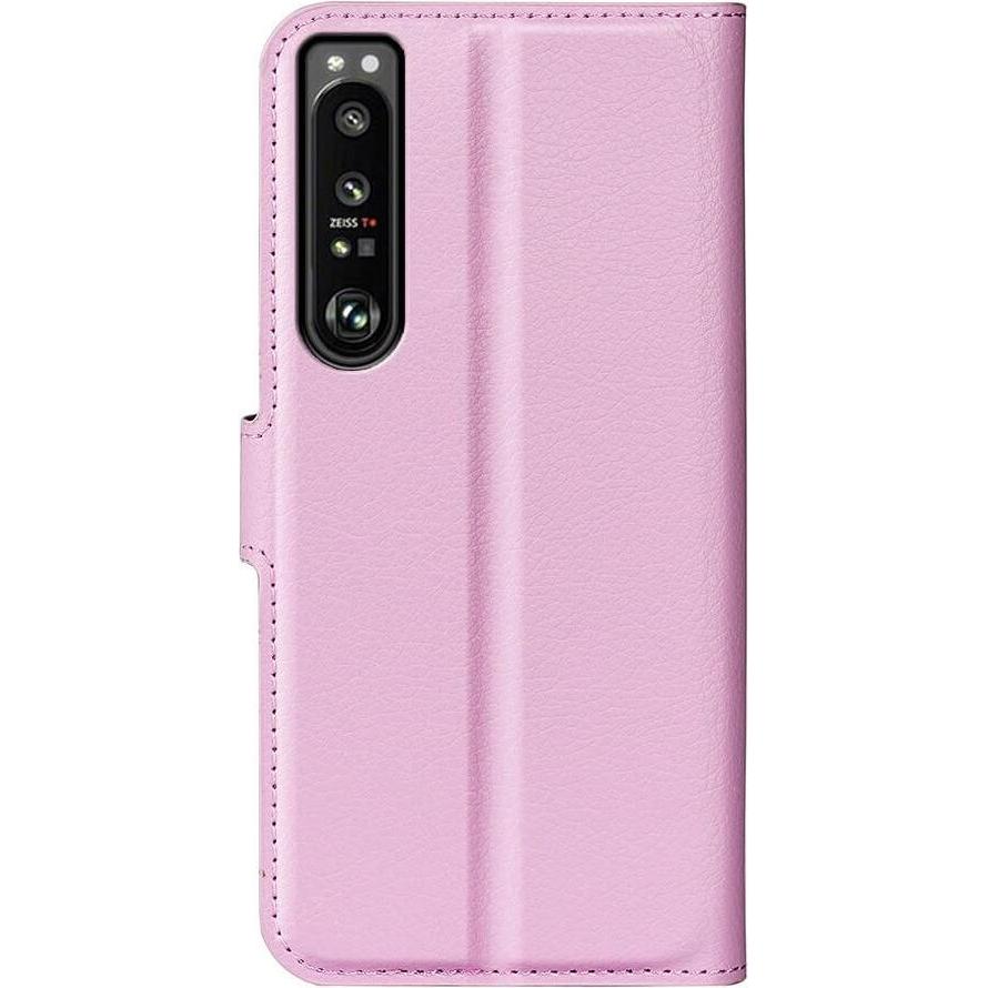 Thumbnail - Cover-Discount Sony Xperia 1 IV - Leder Etui Hülle rosa (Sony Xperia 1 IV), Smartphone Hülle, Rosa