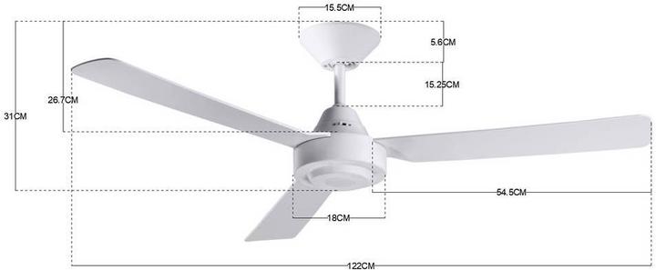 Produktbild Beacon Deckenventilator Calypso (51 dB)