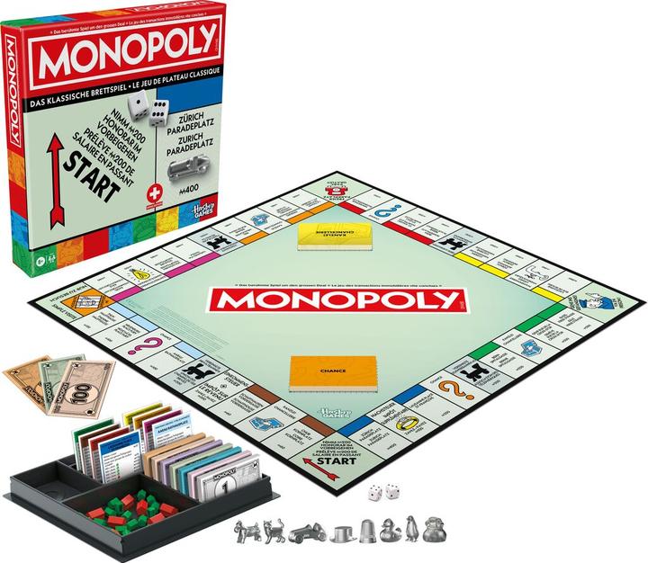 Produktbild Hasbro Gaming Hasbro Monopoly Classic Refresh Schweiz (Deutsch, Schweizerdeutsch, 2 - 6 Spieler)