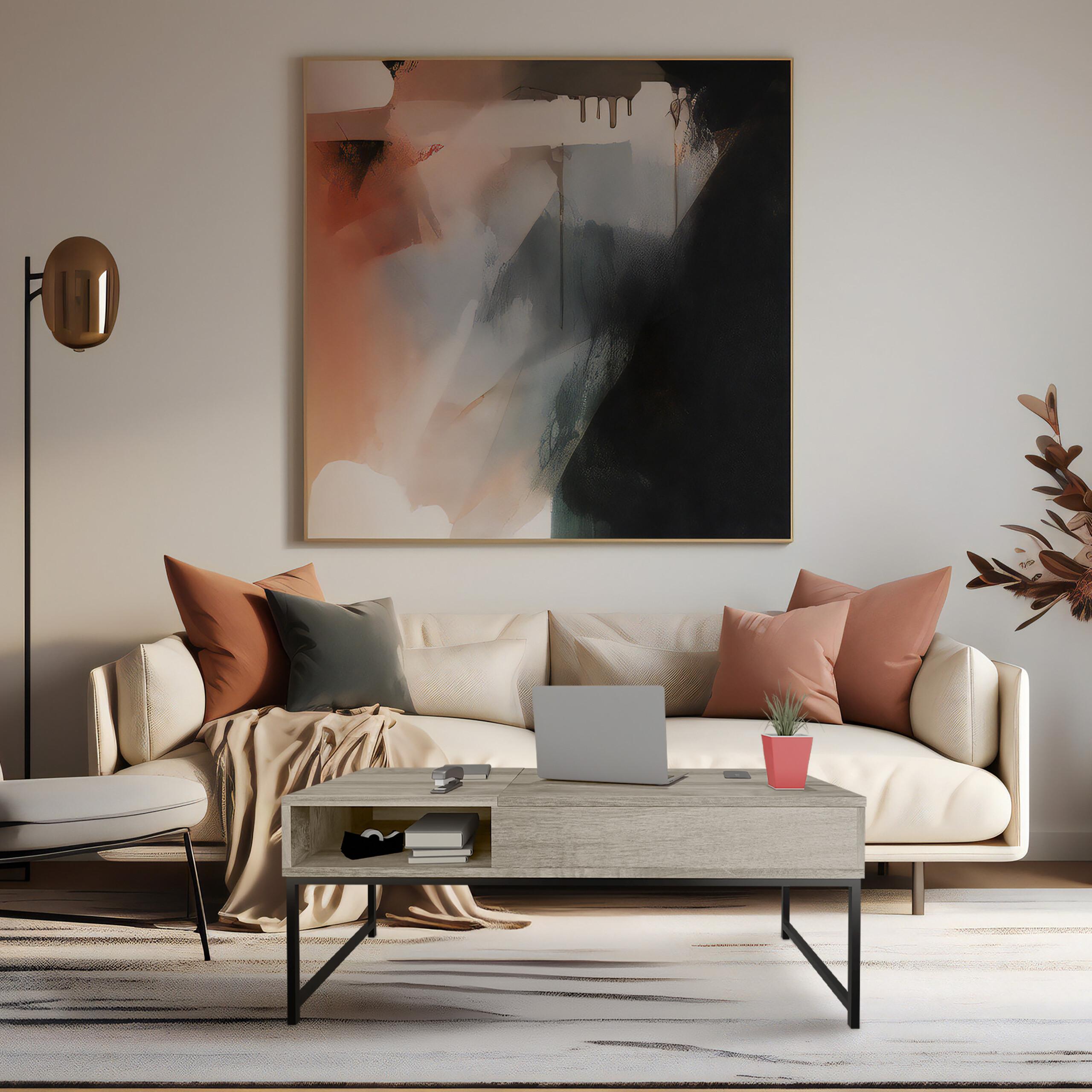 Thumbnail - Relaxdays, Couchtisch + Beistelltisch, Couchtisch (110 x 50 x 56 cm)