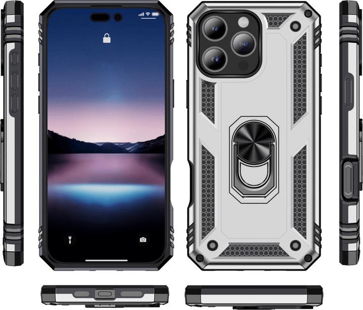 Actual product image Cover-Discount iPhone 16 Pro Max - Armor Case with kickstand (Apple iPhone 16 Pro Max)