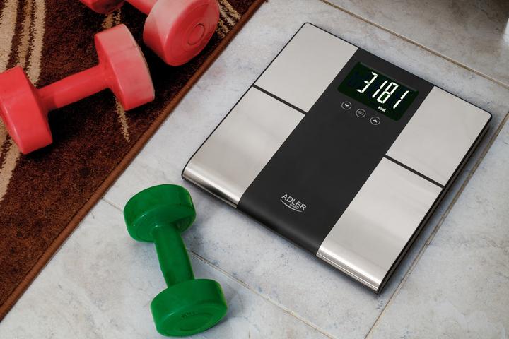 Actual product image Adler AD 8165 Personal Scale Rectangle, Electronic Personal Scale (225 kg)
