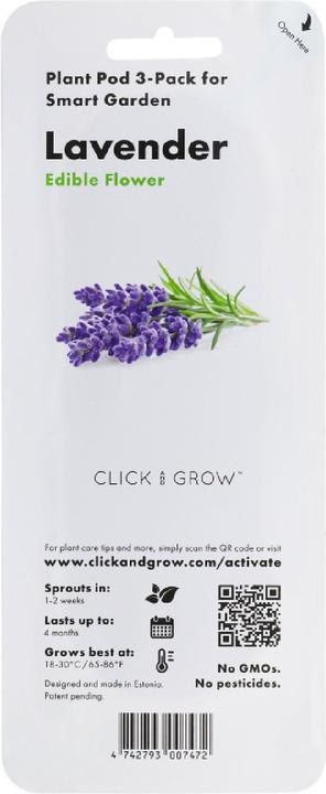 Actual product image Click and Grow Lavender (Herb seeds)