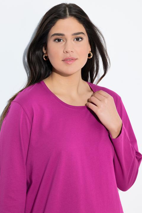 Produktbild Ulla Popken Shirt, Relaxed, Rundhalsausschnitt, Langarm (50, 52)