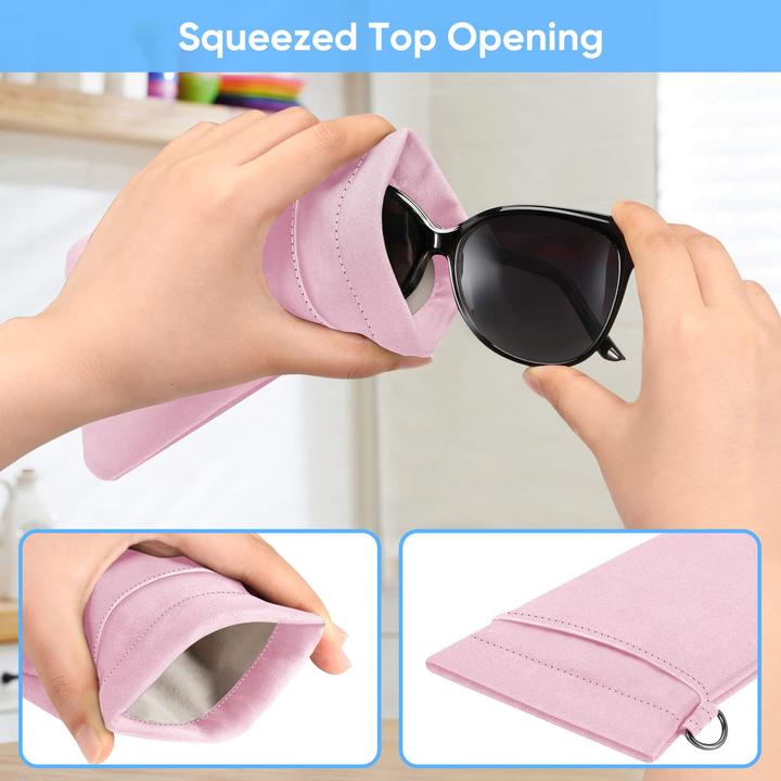 Produktbild Only-Bags.Store Doppelbrillenetui für 2 Brillen - weiches Brillenetui zum Aufstecken