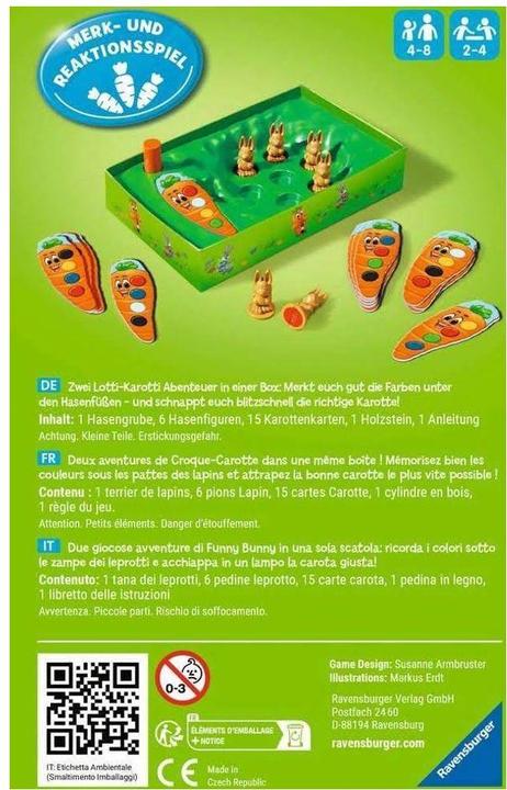 Actual product image Ravensburger Lotti Karotti (German, French, Italian)
